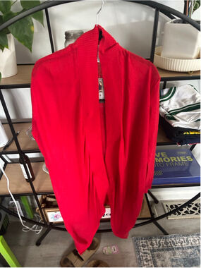 Women's Sofia Jeans by Sofia Vergara Red Cardigan Size M